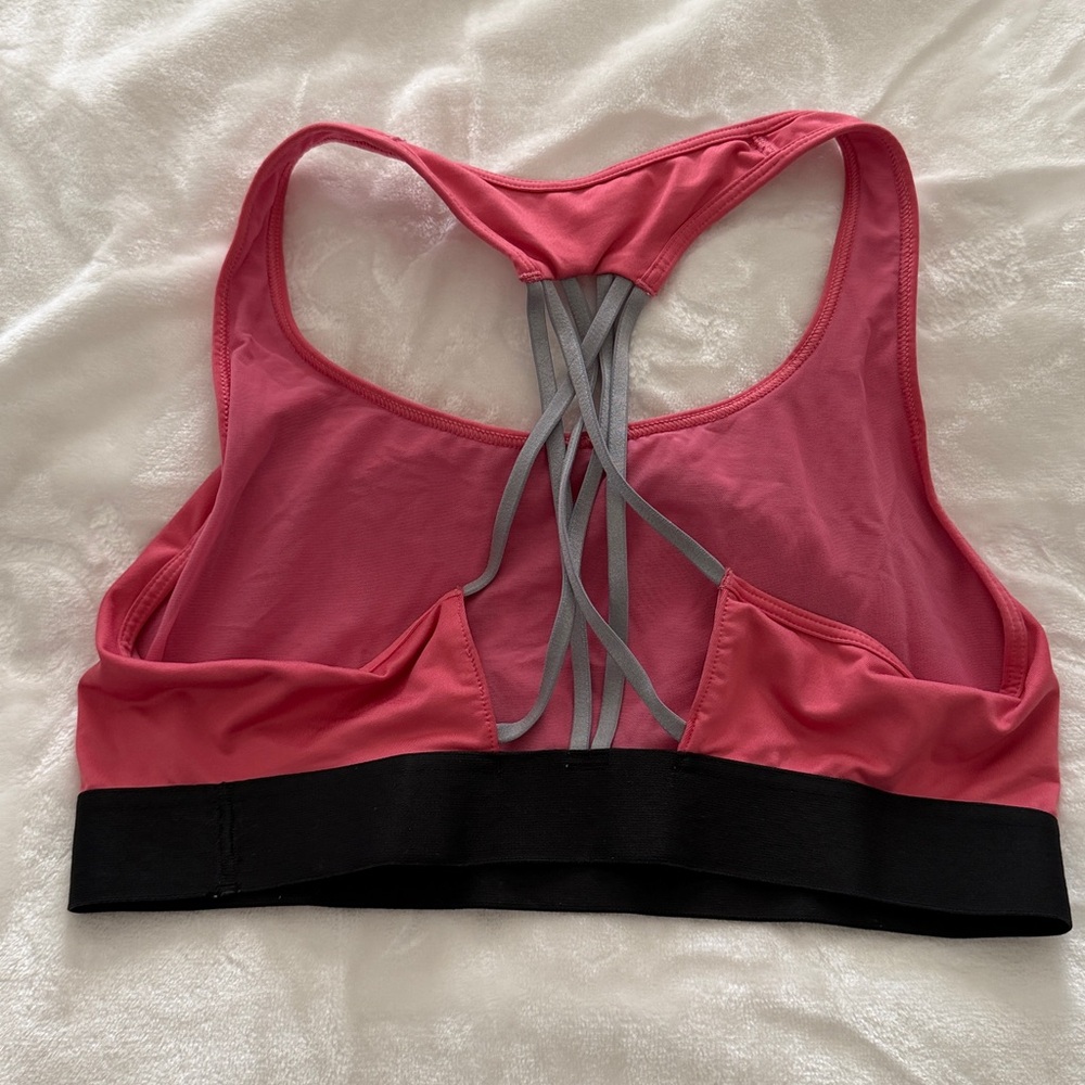 Victoria Sport Coral Racerback Sports Bra - Picture 4 of 5